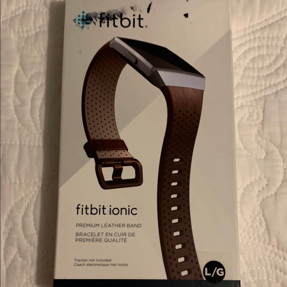 Fitbit Brown Arm & Wristband with Textured Design